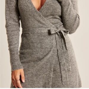 Abercrombie & Fitch Charcoal Wrap Dress